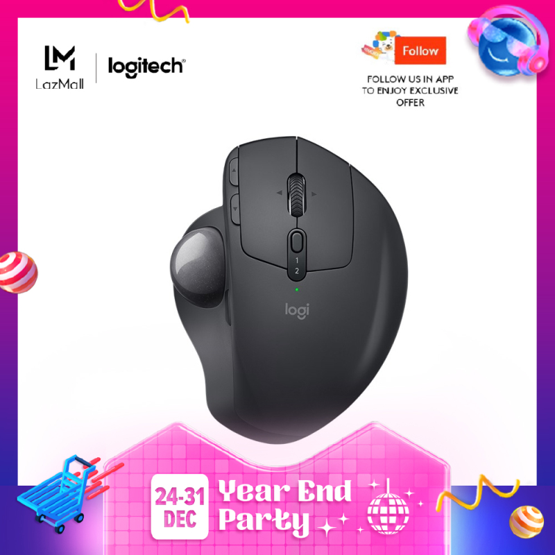 Logitech MX Ergo Advanced Wireless Trackball with Logitech FLOW Technology