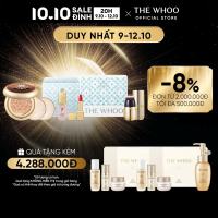[THE WHOO OFFICIAL] [Tặng kèm 1 lõi 15g] Phấn nước trang điểm chống nắng dưỡng trắng chống lão hóa Cheon Gi Dan Essence Cushion SPF50+/PA+++