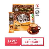 Old Town Salted Caramel Flavoured Instant 3 In 1 Premix White Coffee 13 Sticks