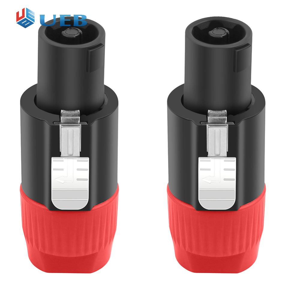 Audio Cable Adapter Connector with Twist Lock 4 Pole Speakon Connectors for Speakon NL4FC NL4FX NLT4X ราคา 39 บาท*ส่งฟรี