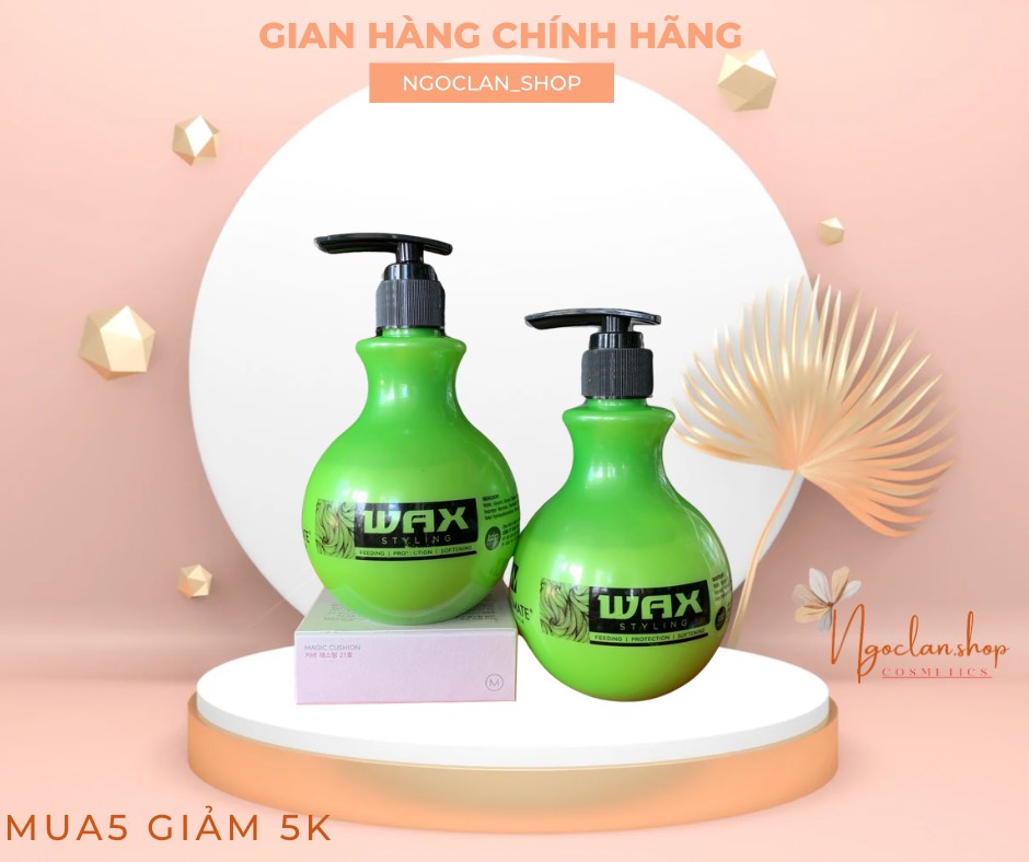 Wax giữ nếp và dưỡng dành cho tóc uốn xoăn wellmate 250ml