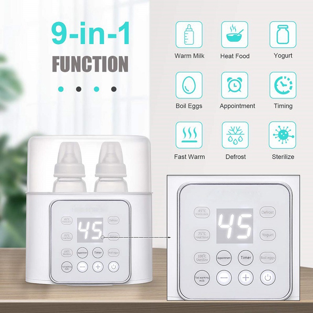 220V Multi-function Baby Bottle Warmers Automatic Intelligent Thermostat