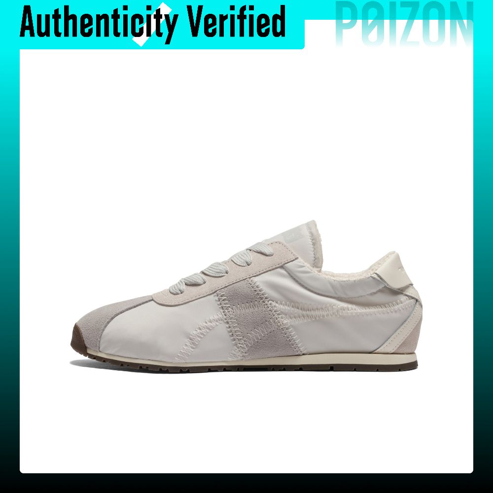 รองเท้าผ้าใบ รองเท้าลำลองผู้ชาย Onitsuka Tiger CORSAIR A55 สบายและมีสไตล์ขนแกะเรียงรายรองเท้าลำลอง Low Top Unisex สีเบจสีเทา 1183C317-020