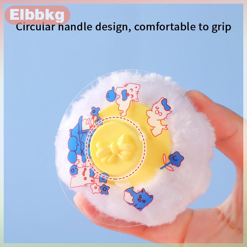 Elbbkg Bé Talc bột đổ xô hộp xách tay bơm lại bé cơ thể mỹ phẩm bột Puff cntainer bé Puff trường hợp đối với trang chủ du lịch sử dụng
