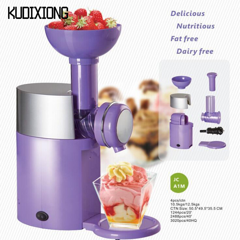 KUDIXIONG Big Boss Swirlio Household Fruit Ice Cream Machine Self-Made Ice Cream Machine Mixer