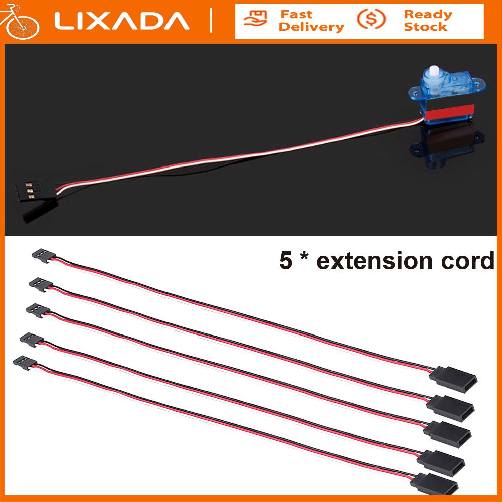 Tomvorks động cơ servo mở rộng cáp sạc điện thoại mạnh mẽ 5pcs thiết lập cho JR Futaba Mẫu RC máy bay Xe thuyền