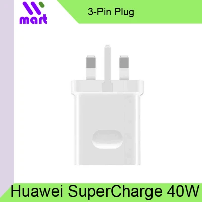 Huawei Charger SuperCharge 40W USB 3-Pin Wall Plug Power Adapter
