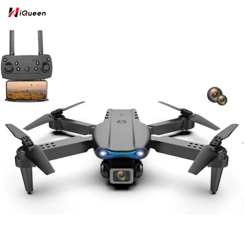 HiQueen【SALE】E99Pro 2.4G/5G 4CH RC Drone With 4K Professional Camera Foldable Remote Control Quadcopter Birthday Gifts For Beginners Kids ราคา 407 บาท*ส่งฟรี