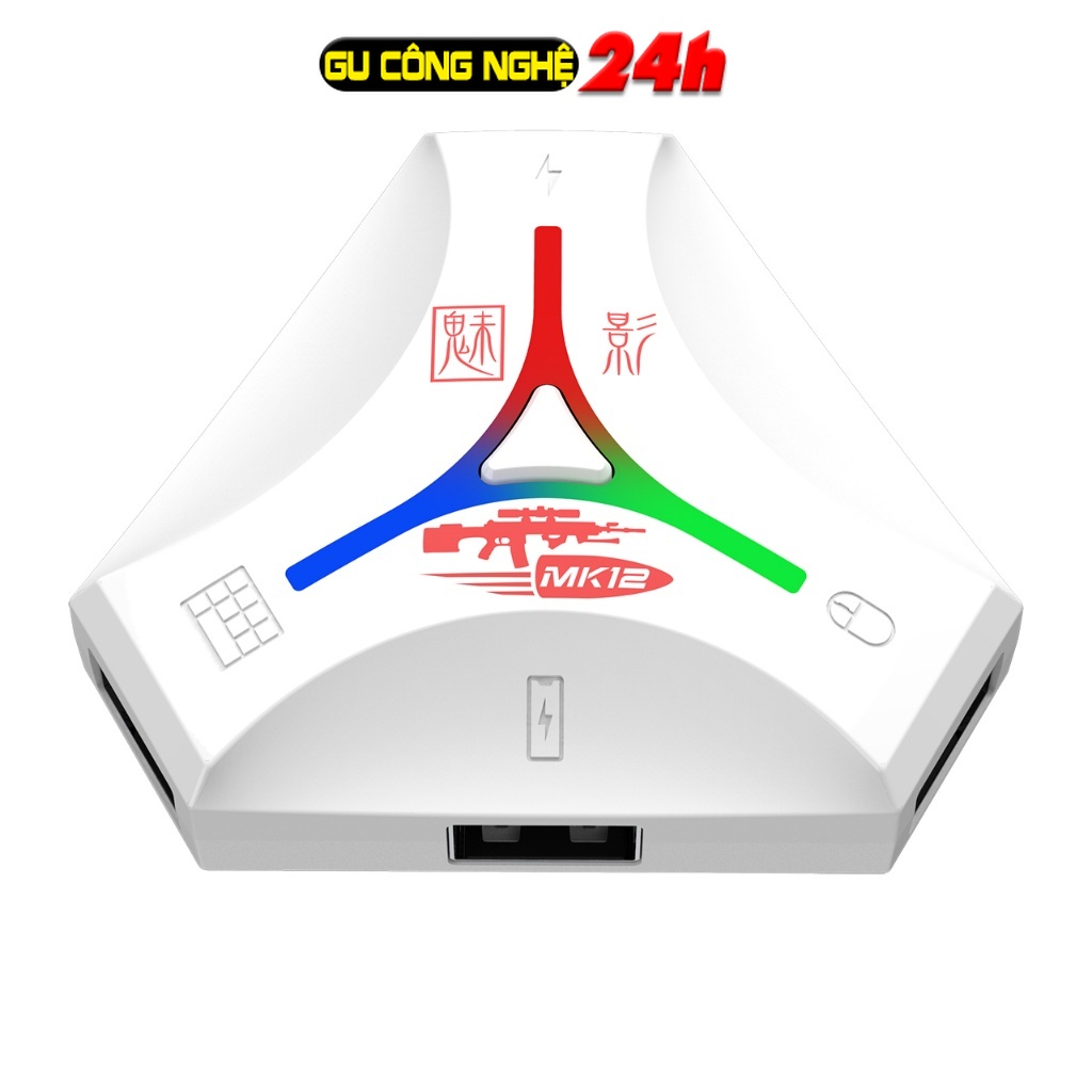 Bộ chuyển đổi MK12 chơi game PUBG FF TỐC CHIẾN dành cho Android IOS hỗ trợ chipset Mediateck