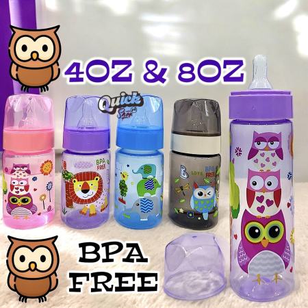 Cute Colorful Baby Feeding Bottle - BPA Free, Anti-Colic