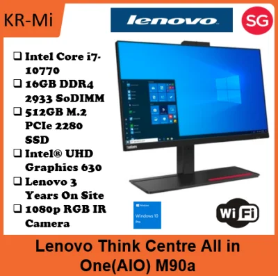Lenovo Think Centre All in One(AIO) M90a 11CD005RSG | 3Yrs Onsite Warranty | Win10 Pro | IEEE network | Intel Core i7-10700 | 16GB RAM | 512GB SSD | 7.83Kg
