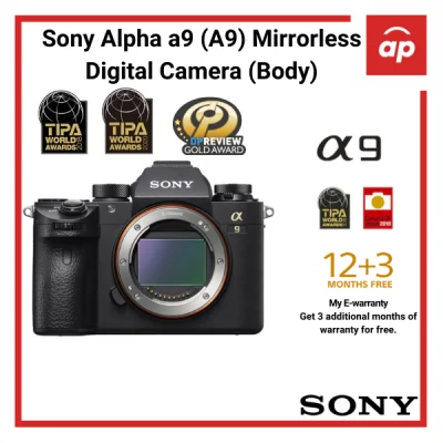 (12 + 3months Warranty) Sony a9 (A9) Mirrorless Digital Camera (Body Only) + Freegifts