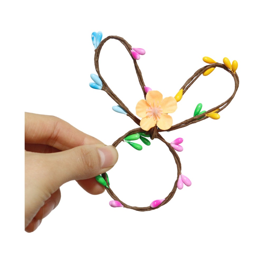 ECOCOKU 5PCS Phim hoạt hình Vòng khăn ăn Phục Sinh Thiết kế thỏ Hài hước Khóa khăn ăn lễ hội Sáng tạo Có thể tái sử dụng Giá đỡ khăn giấy Trang trí tiệc vườn - 6