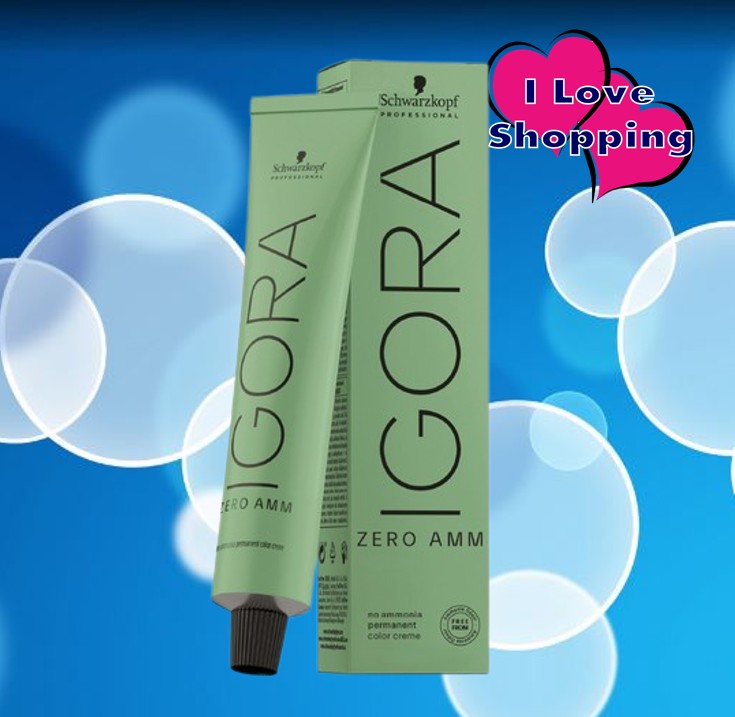 (Not Included in the Free Gift) Schwarzkopf Igora Zero Amm 60 ml Ammonia-Free Hair Color Cream. Covers White Hair up to 100% ราคา 299 บาท*ส่งฟรี