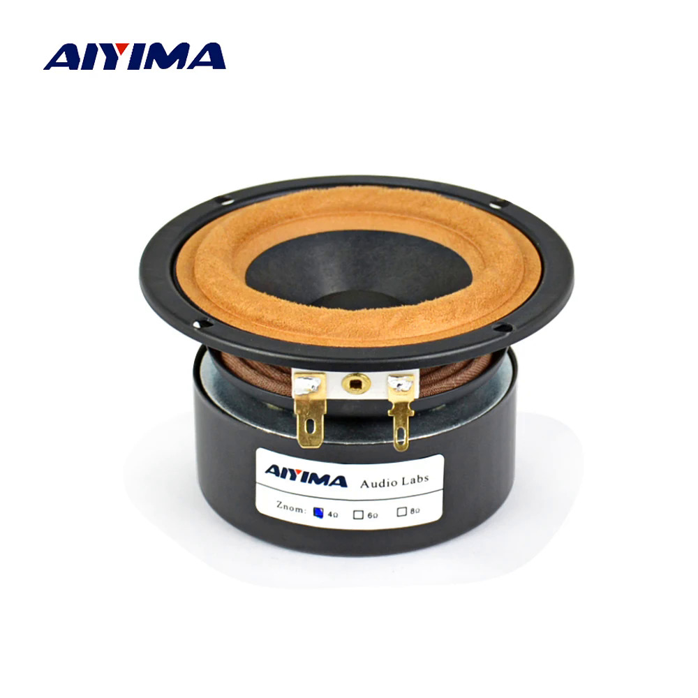 Aiyima 1 loa di động âm thanh 3 inch loa HIFI âm thanh nổi toàn dải 4 8 Ohm 20W tự làm rạp hát tại nhà tương thích Bluetooth
