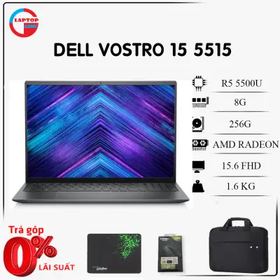 [Mới 100%] Dell Vostro 15 5515 Ryzen 5-5500U, 8GB, 256GB, Radeon Graphics, 15.6' FHD IPS