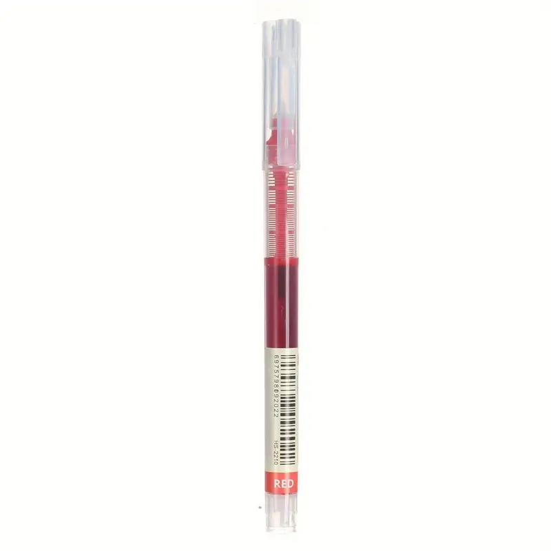 Gel Pen 0.5mm Large Capacity Quick-Drying Straight Liquid Bead All Needle Neutral Pen Office Signature Carbon Pen