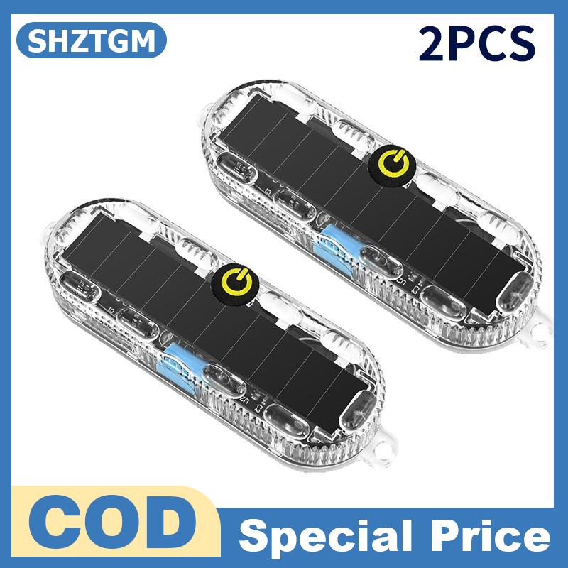 SHZTGM ไฟเตือนกระพริบพลังงานแสงอาทิตย์ LED สัญญาณความปลอดภัยสำหรับทางเดินในสถานที่ก่อสร้าง