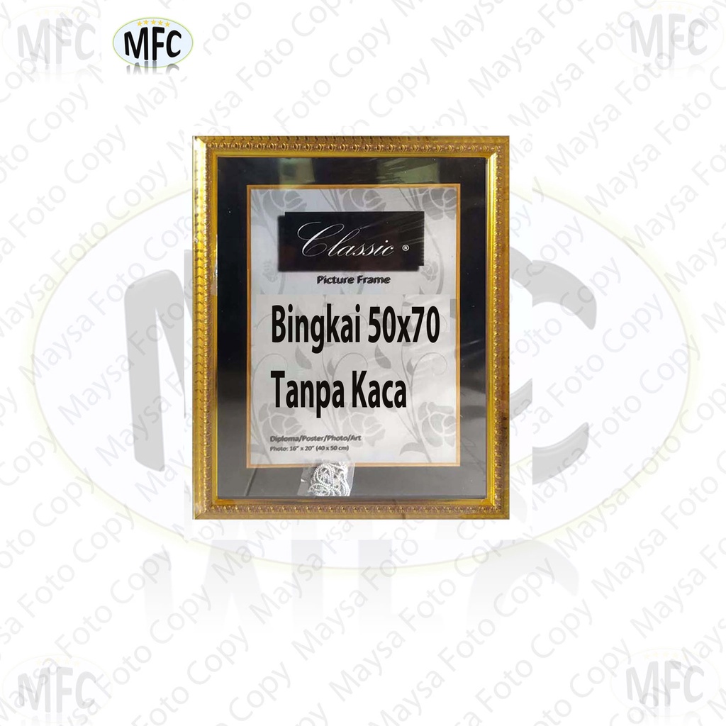 Bingkai Foto Tanpa Kaca Ukuran 50x70 cm Minimalis dan Ukir 3 cm