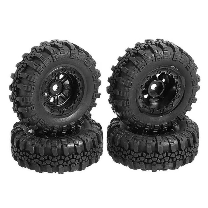 4PCS 47X18mm Wheel Rims Tires Tyre Set for SCX24 90081 AXI00001 1/24 RC Crawler Car Upgrade Parts Accessories