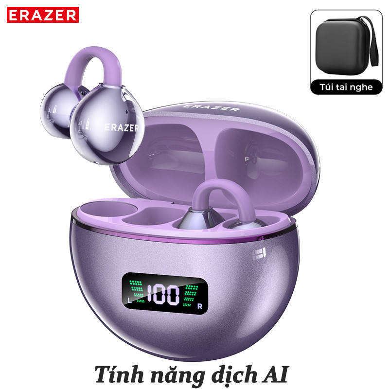 Lenovo ERAZER XF55 AI tai nghe dịch thuật V6.0 Tai nghe Bluetooth ENC Giảm tiếng ồn tai nghe không dây Chống nước IPX4 Tai nghe thể thao