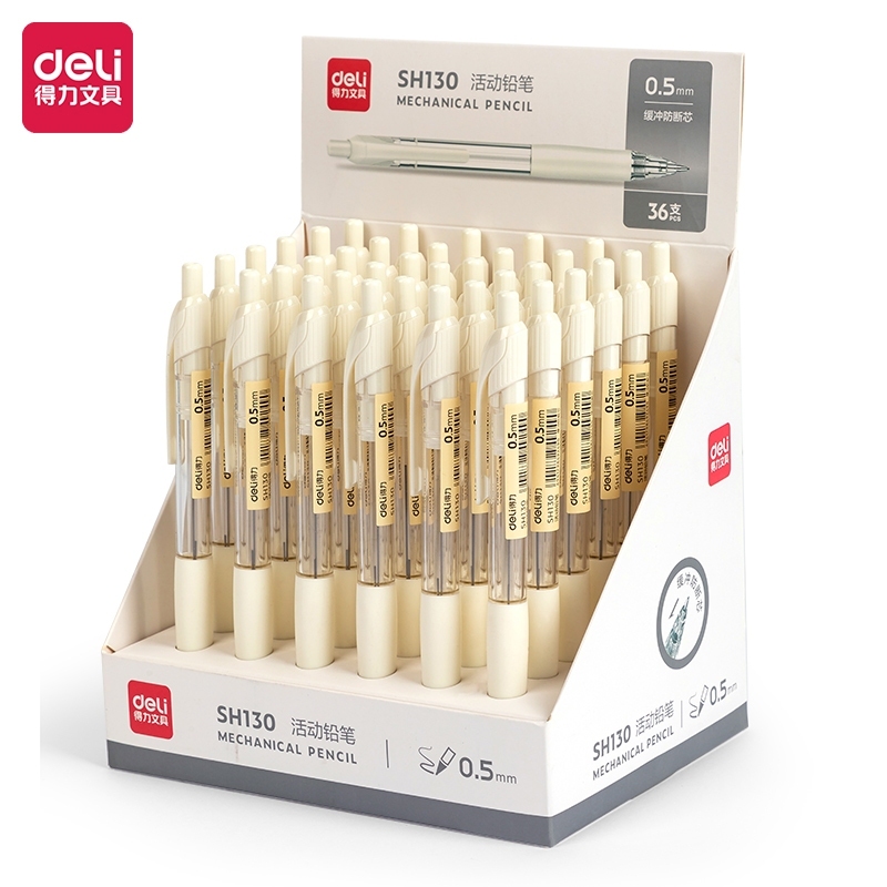 BÚT CHÌ KIM DELI NGÒI 0.5MM SH130 NGÒI CHÌ KIM DELI SH218 (100 RUỘT / 1 TUÝP)