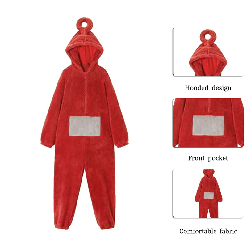 Unisex Teletubbies Costumes Disi Onesies Lala Cosplay Pajamas Adult Pyjamas  Animal Sleepwear Jumpsuit