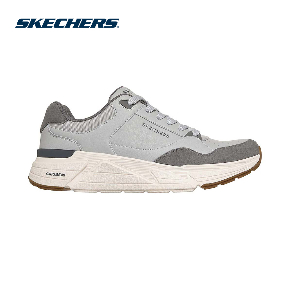 [Chỉ 15-17.07 - Voucher Skechers 18% + Voucher 18%] Giày Thể Thao Nam Skechers Street Rovino Lite Cool Two The Core - 183430-GRY Air-Cooled Memory Foam