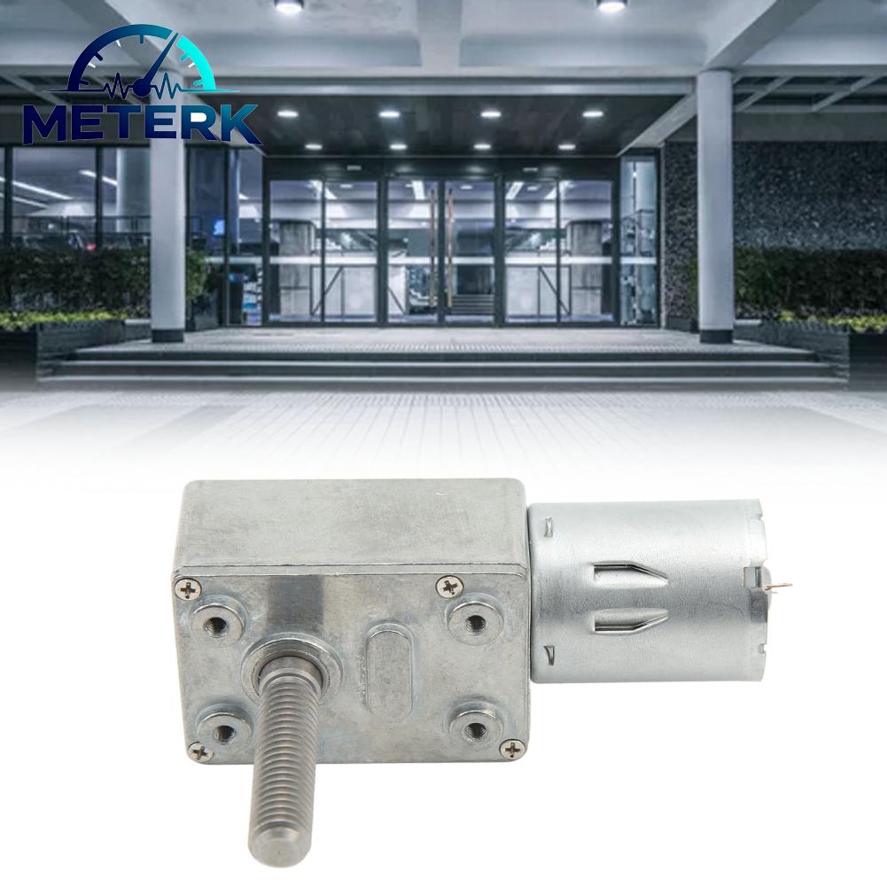 Meterk DC12V เกียร์มอเตอร์โครงสร้างโลหะ M8x33mm 2 รอบต่อนาทีมอเตอร์ลด 4632-370 มัลติฟังก์ชั่นความแม่นยำสูงสำหรับขนาดเล็กรอก ราคา 326 บาท*ส่งฟรี