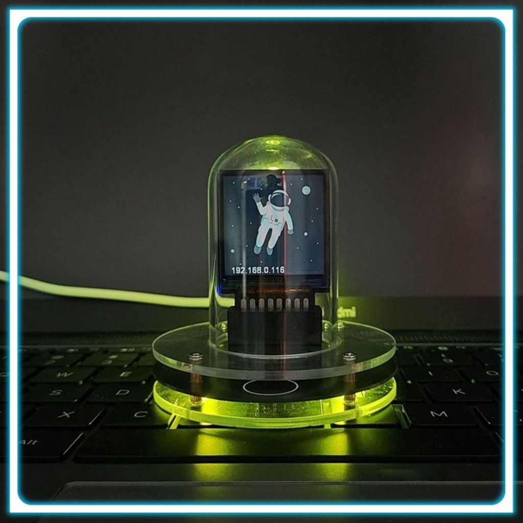 Đồng Hồ Ống Nixie RGB WiFi - Màn Hình LED IPS (RGB Nixie Tube Clock WiFi) ️⚜️Katla Shop⚜️