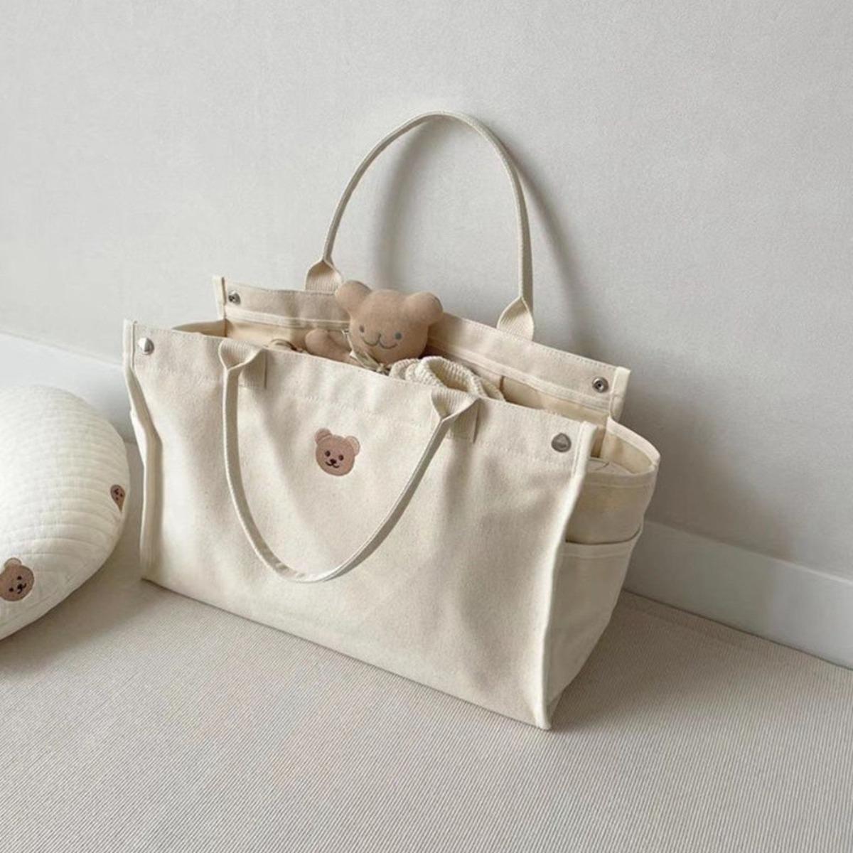 Multifunctional large capacity canvas bag for pregnant women Travel baby bag baby diaper Mummy bag handbag box diaper bag