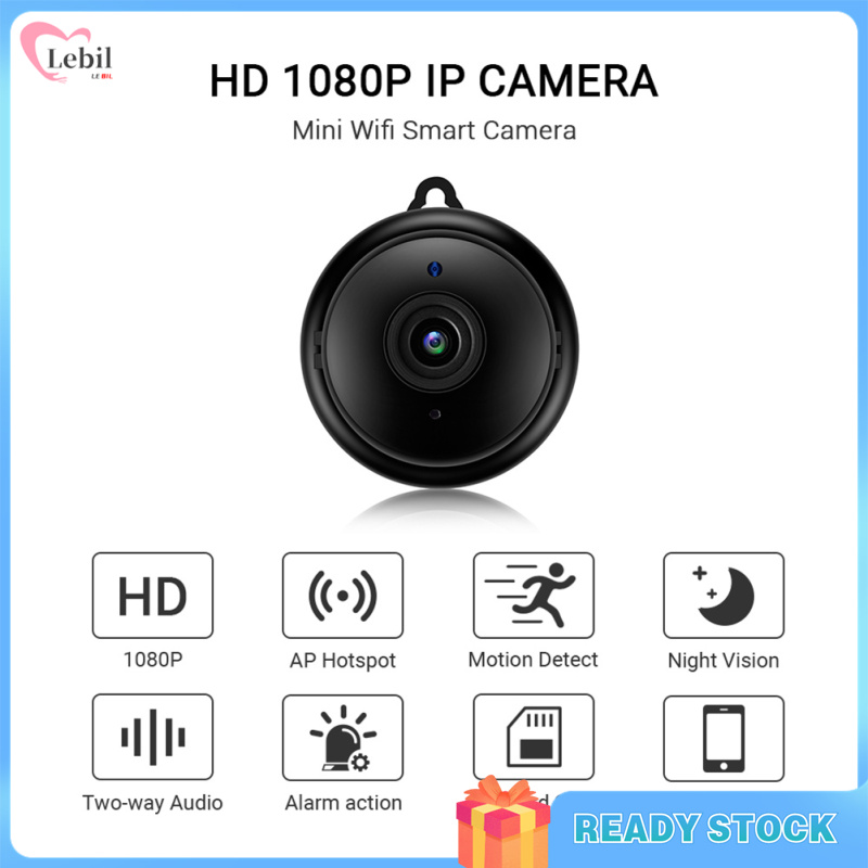 Mini Wifi Ip Camera Hd 1080p Wireless Indoor Camcorder Night Vision Two-way Audio Motion Detection Baby Monitor V380 ราคา 229 บาท*ส่งฟรี