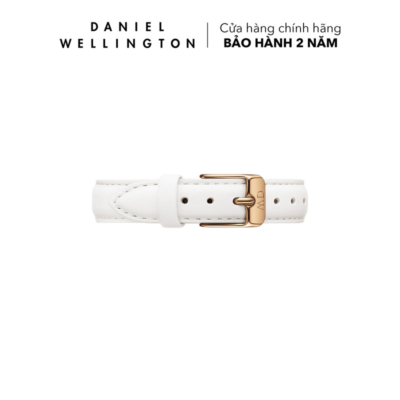 Dây da đồng hồ Daniel Wellington 12mm khóa màu vàng hồng - Cho đồng hồ Petite 28mm