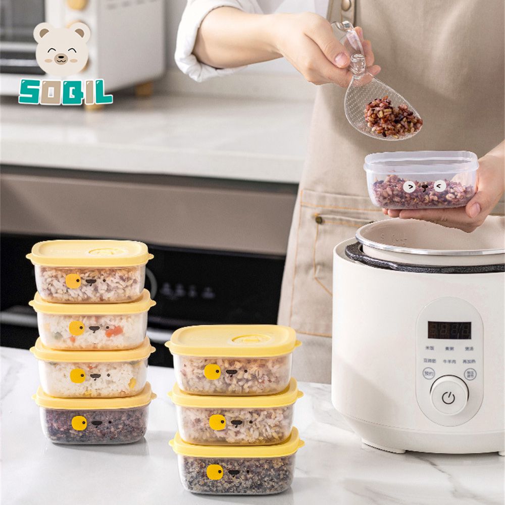 YILQQPER 【การจัดส่งในประเทศไทย】กล่องบรรจุข้าวย่อยกล่องเก็บสดแช่แข็งขนาดเล็กกล่องข้าวกลางวันกล่องข้าวกลางวันผลไม้สามารถนำไปอุ่นในเตาอบไมโครเวฟ 300ml soqil_th ราคา 7 บาท*ส่งฟรี