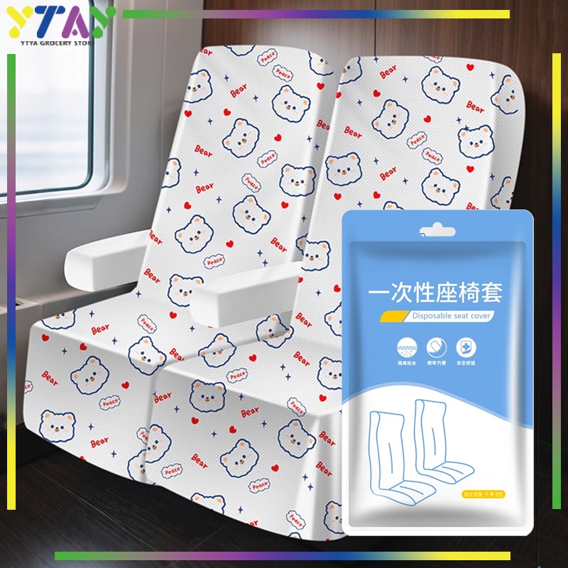 Disposable non-woven seat covers dustproof portable seat covers for car and train plane buses Harga 20,000 rupiah*Gratis Ongkir