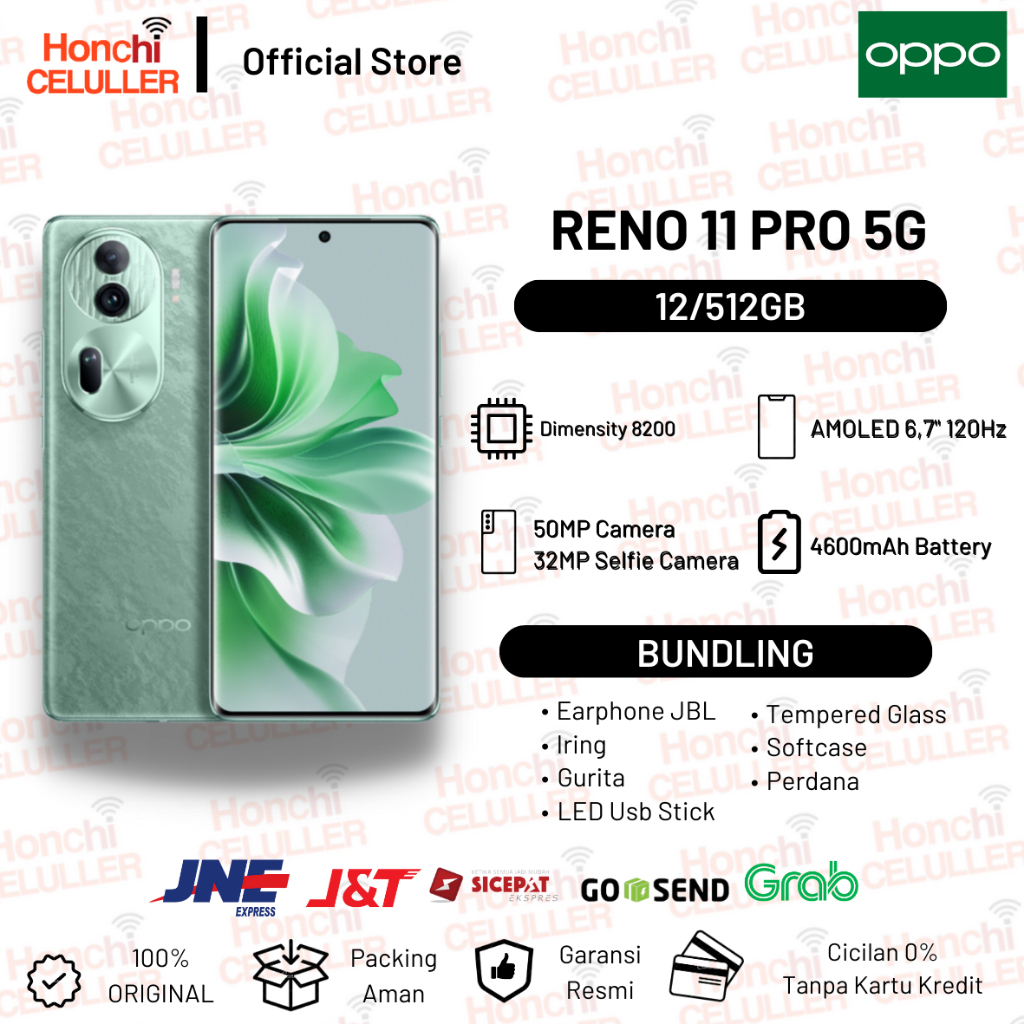 OPPO Reno 11 Pro 5G 12/512GB Garansi Resmi Oppo Indonesia Harga  9,099,000 Ringgit*Penghantaran Percuma