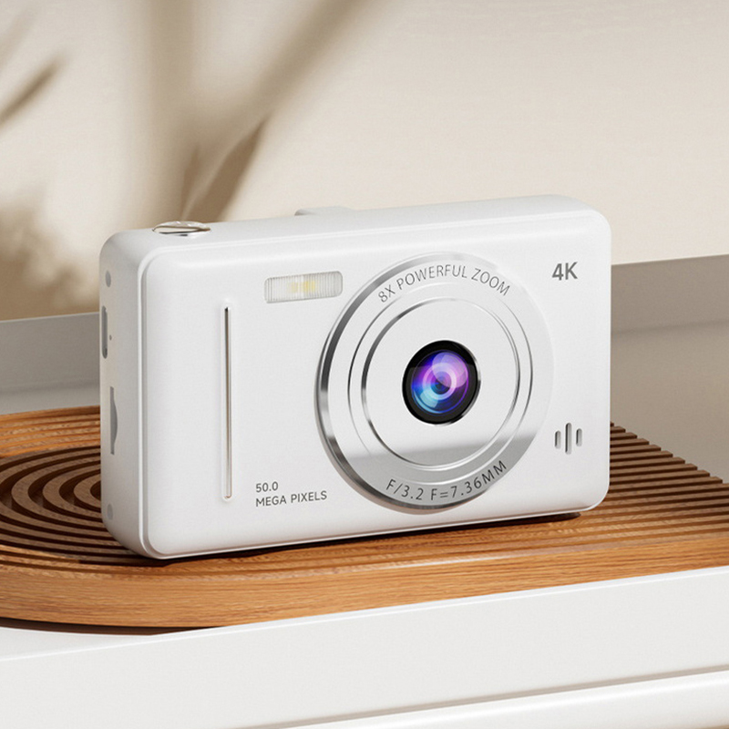 XINGHEC2 1 bộ máy ảnh kép Flash 50 triệu pixel tự động lấy nét thông minh chống rung máy ảnh nhập cảnh 4k Retro CCD máy ảnh kỹ thuật số cầm tay