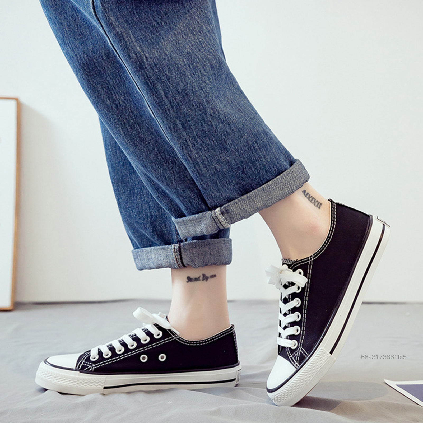 Giày thể thao vải unisex unisex toe toe sneaker nhẹ phù hợp với quà tặng cho bạn trai raer-vn - 7
