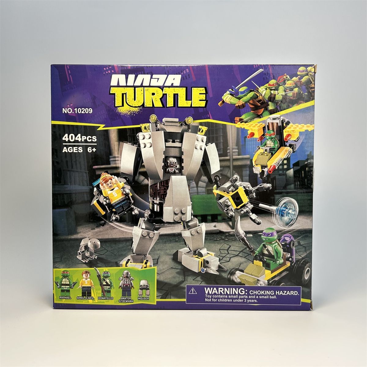 Ninja Rùa Và Tyrannosaurus Rex Robot 404Pcs Lắp Ráp Và Chèn Khối Tương thích với LEGO Đồ chơi hình khối