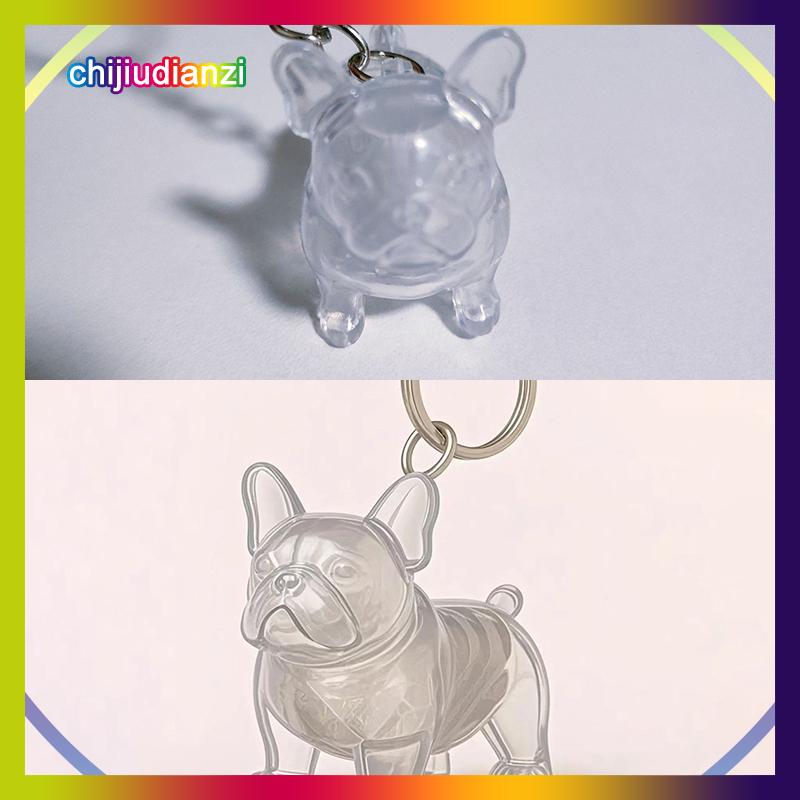 chijiudianzi Rõ ràng Puppy tóc tưởng niệm lưu niệm viên nang pet của chó lông container tự làm mặt dây chuyền Keychain trang trí vật nuôi những người yêu thích nhà hiển thị Quà Tặng - 6
