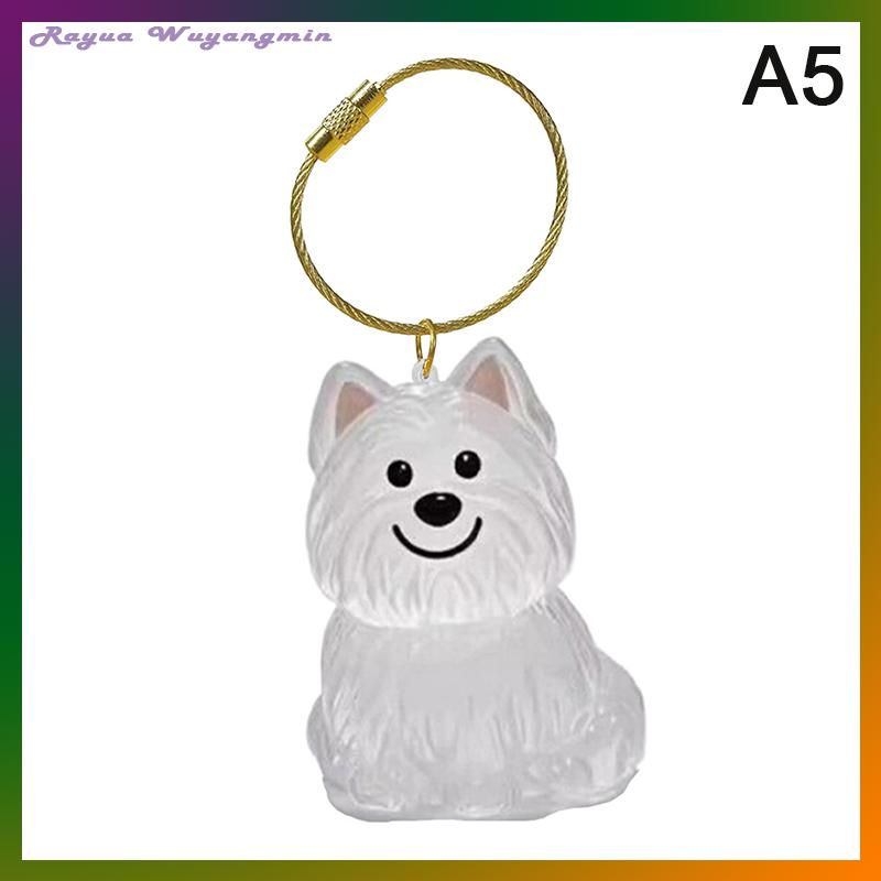Rayua Rõ ràng Puppy tóc tưởng niệm lưu niệm viên nang pet của chó lông container tự làm mặt dây chuyền Keychain trang trí vật nuôi những người yêu thích nhà hiển thị Quà Tặng - 6