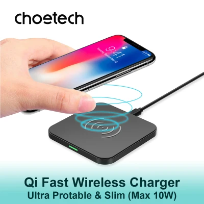 CHOETECH 10W Qi Certified Fast Wireless Charger For iPhone 11/ 11 Pro/ 11 Pro Max, Samsung, Huawei