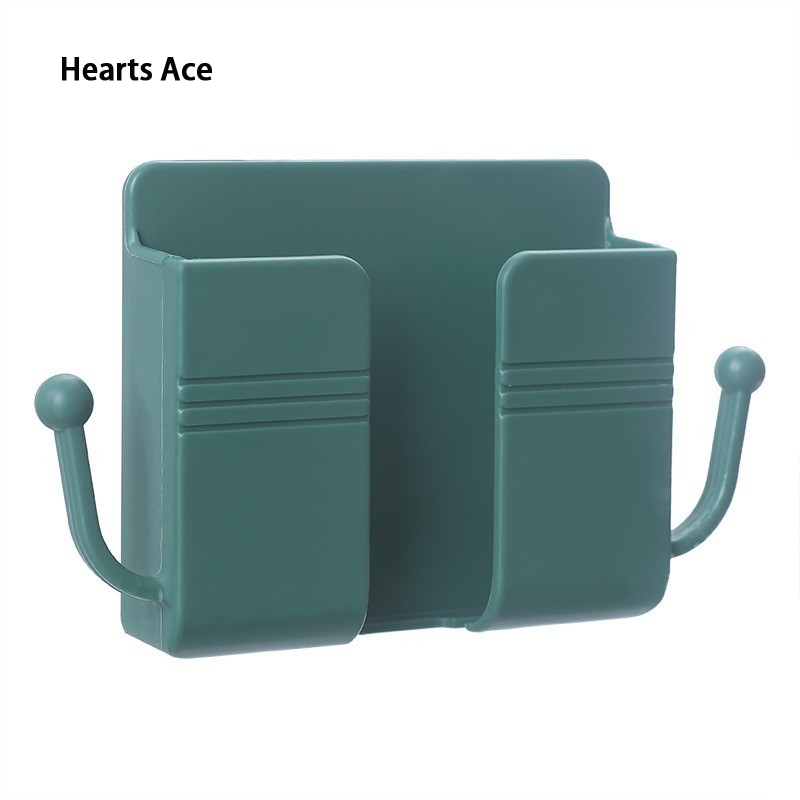 Hearts Ace [Stiff highlights] Remote storage boxes – Wall rack – Things storage shelving – Water resistant, Self - adhesive – Household storage items – ราคา 7 บาท*ส่งฟรี
