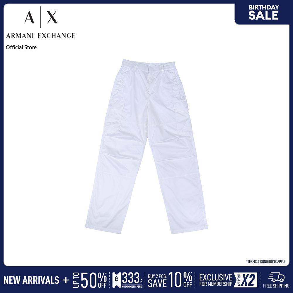 Armani Exchange Trousers Men XM000200-AF11882-U0009 Off-White ราคา 9,590 บาท*ส่งฟรี