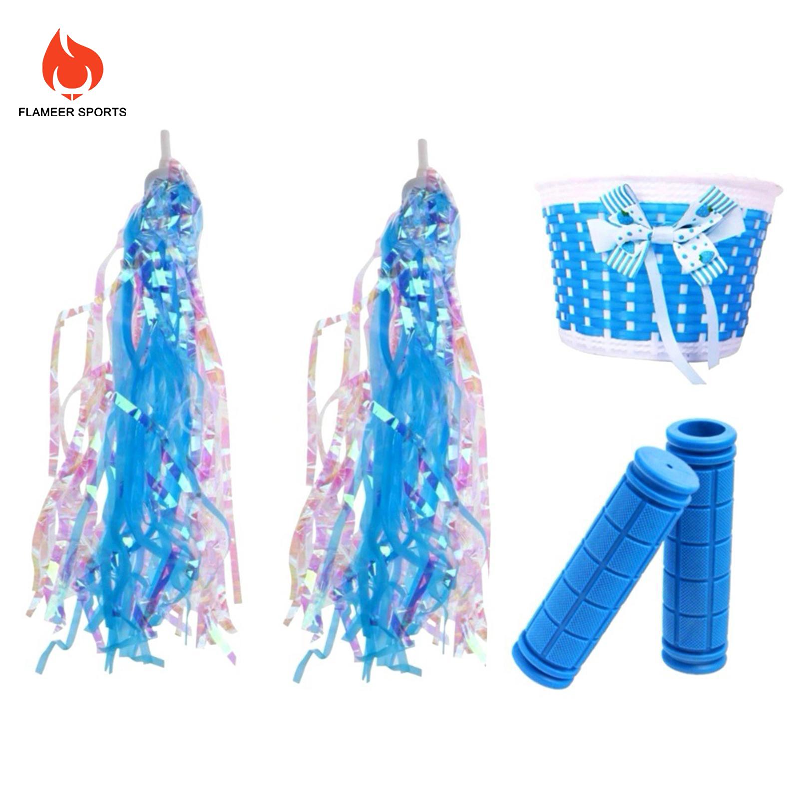 Flameer Xe đạp trẻ em Giỏ trước Giỏ Xe đạp trẻ em dễ thương cho dã ngoại cưỡi mua sắm
