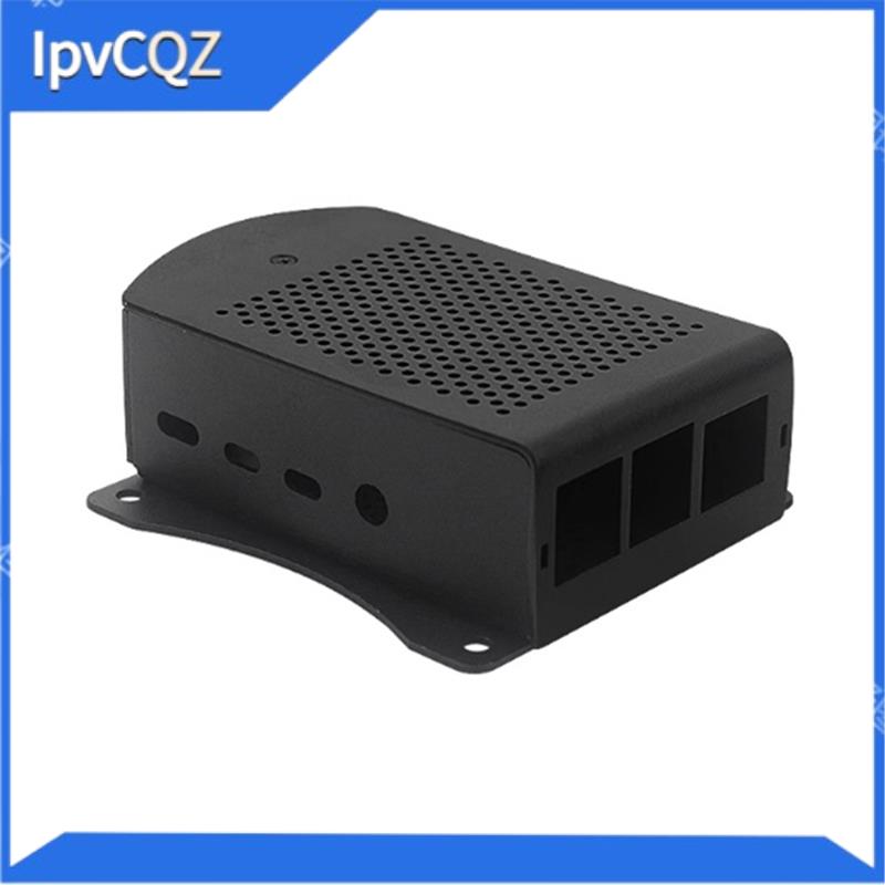[IpvCQZ]Cooling Fan Supported Aluminum Alloy Case Metal Metel Shell with Hanging Bracket for 4B 4 Model B