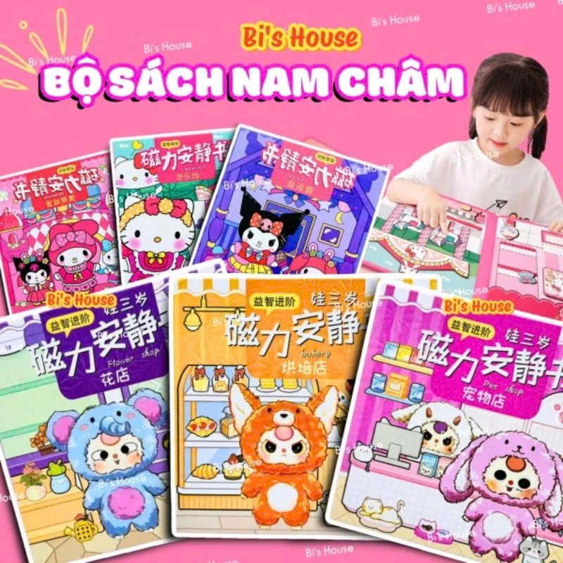Sách Dán Nam Châm Từ Tính Baby Three, Sổ Dán Nam Châm Từ Tính Nam Châm Baby Three Cho Bé