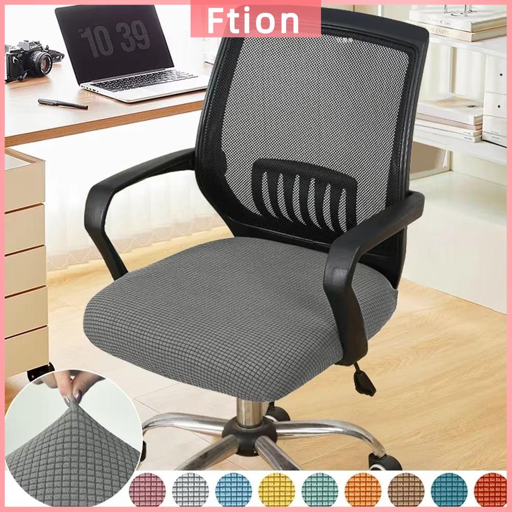 FTION Dày Bọc ghế văn phòng Có thể tháo rời Nhung Bọc ghế Thời trang Có thể giặt Bọc chống bụi cho ghế