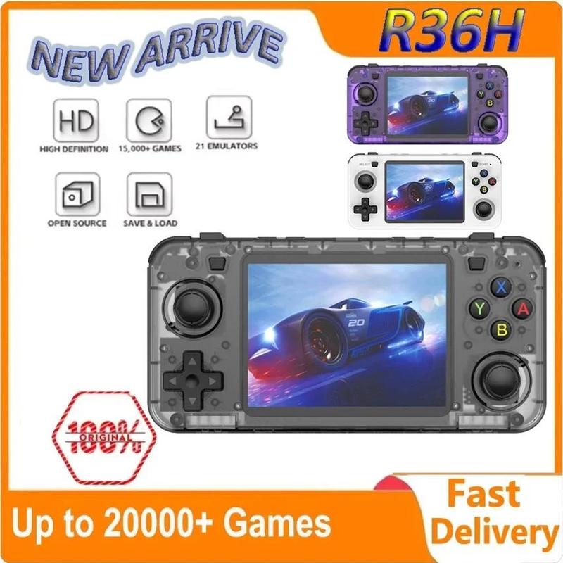 เกมพกพา, R36H ใหม่, ความจุ 128G, เกมบอย, เกมคอนโซล, ของเล่น PSP, เกมย้อนยุค, เกมมากกว่า 17000 เกม, ของขวัญปีใหม่, ของขวัญวันเกิด, r36s ราคา  2,152 บาท*ส่งฟรี