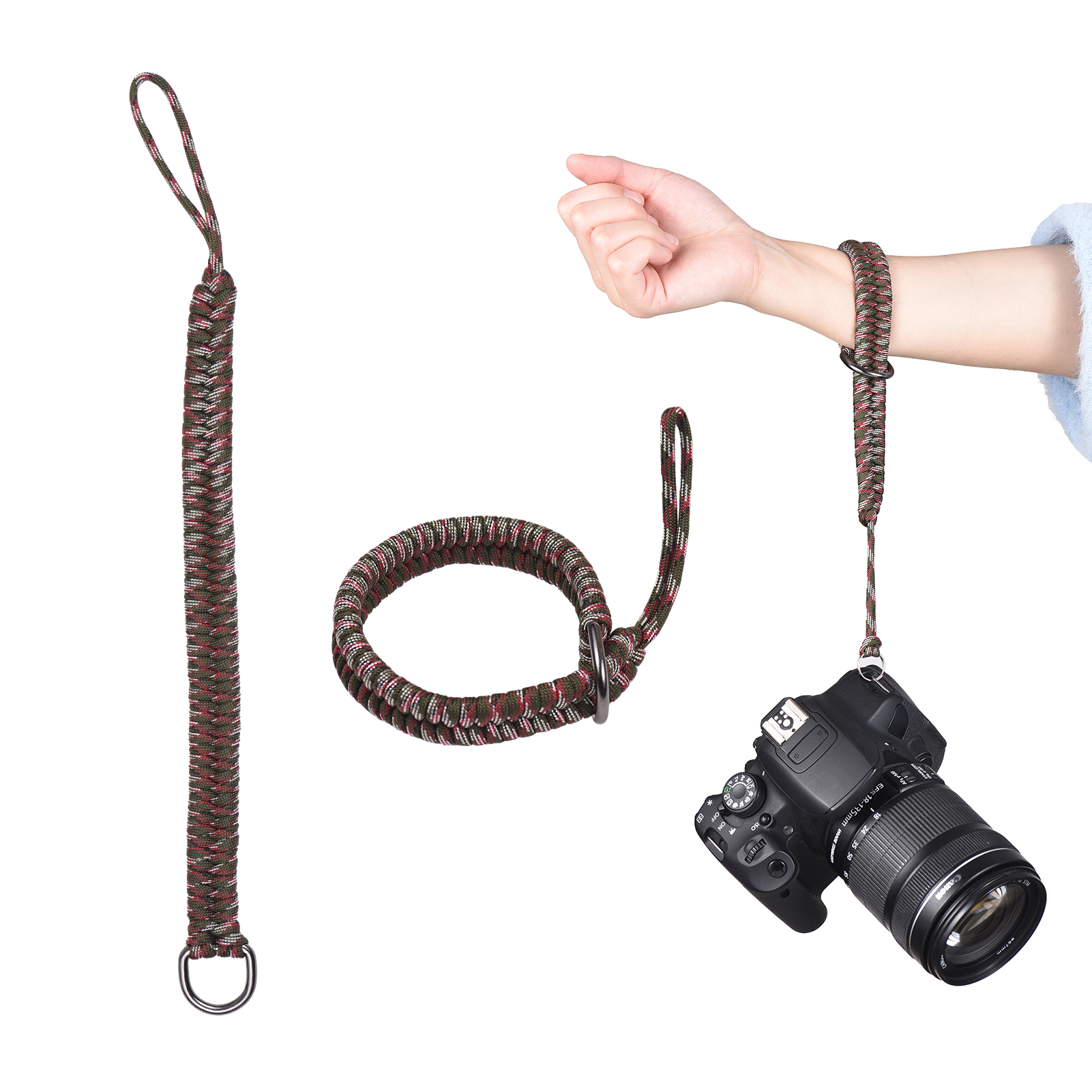 Máy ảnh thông dụng có dây đeo cổ tay 35cm máy ảnh Dây đeo tay dây đeo cổ tay cho DSLR & máy ảnh không gương lật Dây đai cho các nhiếp ảnh gia phát hành nhanh chóng